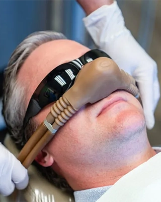 An image of a patient being sedated