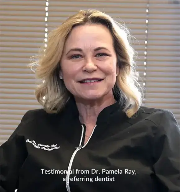 An image of Doctor Pamela Ray, referring dentist